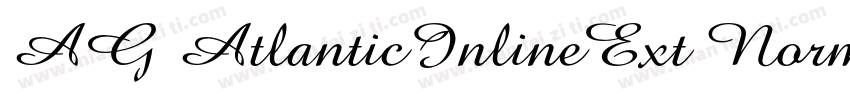 AG AtlanticInlineExt Normal Italic字体转换